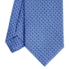 CRAVATTA SARTORIALE CLASSICA IN SETA BLUETTE Microfantasia m geometrica