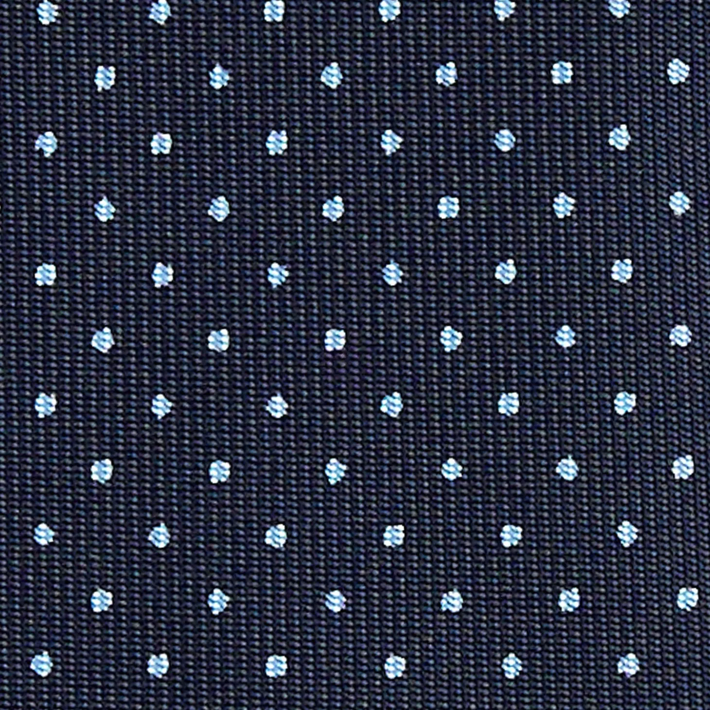 CRAVATTA SARTORIALE CLASSICA IN SETA BLU SCURO Pois