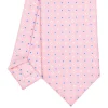 CRAVATTA SARTORIALE 7 CM IN SETA ROSA Microfantasia fiore