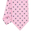 CRAVATTA SARTORIALE 7 CM IN SETA ROSA Microfantasia fiore