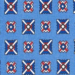 CRAVATTA SARTORIALE EXTRA LONG IN SETA AZZURRO POLVERE Collezione heritage