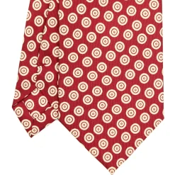 CRAVATTA SARTORIALE EXTRA LONG IN SETA BORDEAUX Collezione heritage