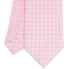 CRAVATTA SARTORIALE EXTRA LONG IN SETA ROSA Microfantasia fiore
