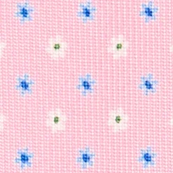 CRAVATTA SARTORIALE EXTRA LONG IN SETA ROSA Microfantasia fiore