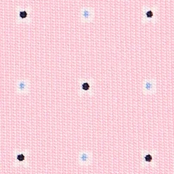 CRAVATTA SARTORIALE EXTRA LONG IN SETA ROSA Microfantasia fiore