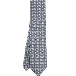 CRAVATTA SARTORIALE EXTRA LONG IN SETA GRIGIO SCURO Collezione heritage