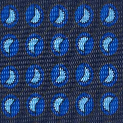 CRAVATTA SARTORIALE EXTRA LONG IN SETA BLU SCURO Collezione heritage