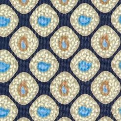 CRAVATTA SARTORIALE EXTRA LONG IN SETA BLU SCURO Collezione heritage
