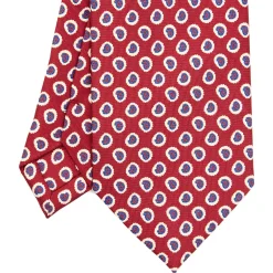 CRAVATTA SARTORIALE EXTRA LONG IN SETA BORDEAUX Collezione heritage
