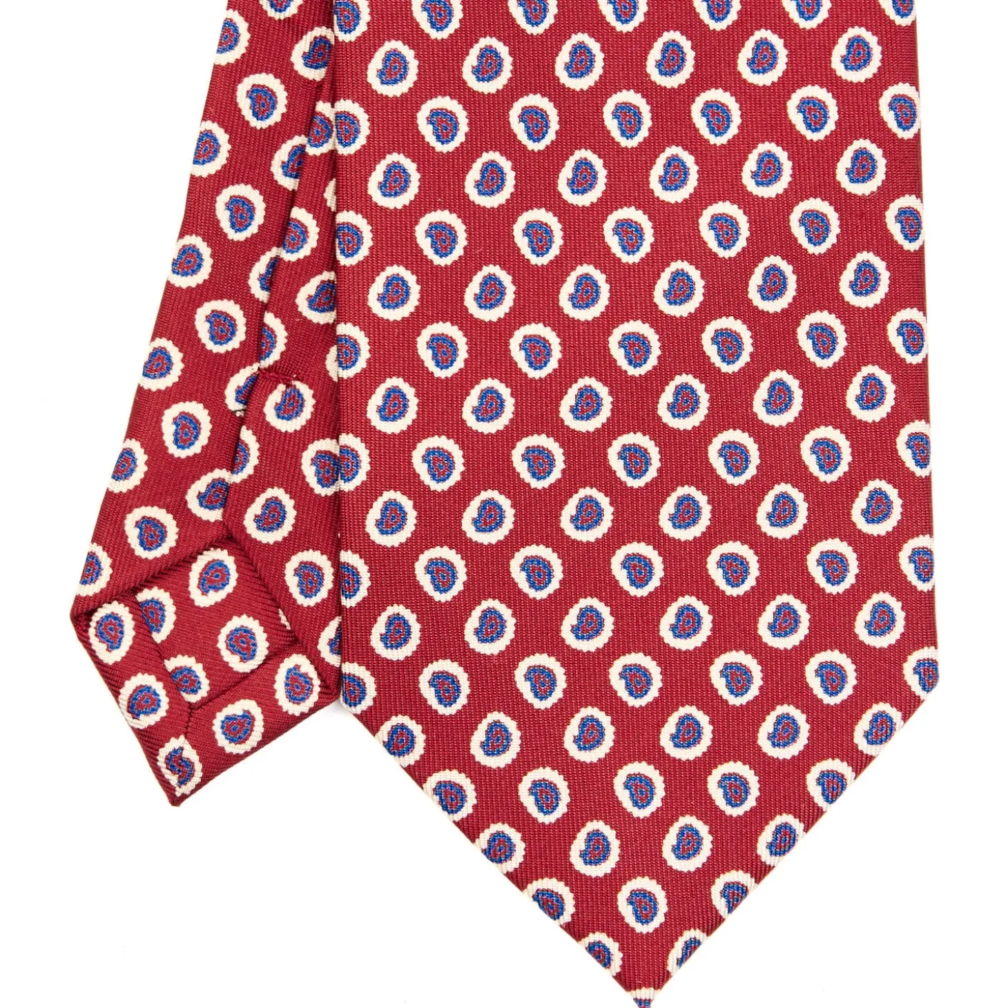 CRAVATTA SARTORIALE EXTRA LONG IN SETA BORDEAUX Collezione heritage