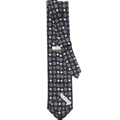 CRAVATTA SARTORIALE EXTRA LONG IN SETA BLU SCURO Collezione heritage