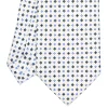 CRAVATTA SARTORIALE EXTRA LONG IN SETA BIANCA Microfantasia fiore