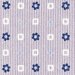 CRAVATTA SARTORIALE IN SETA GRIGIO CHIARO Microfantasia fiore