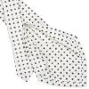 CRAVATTA SARTORIALE 5 PIEGHE IN SETA BIANCA Microfantasia fiore