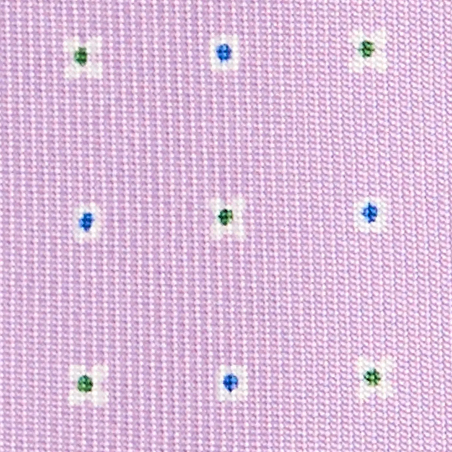 CRAVATTA SARTORIALE 9 PIEGHE IN SETA LILLA Microfantasia fiore