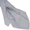 CRAVATTA SARTORIALE 9 PIEGHE IN SETA BIANCA Microfantasia fiore