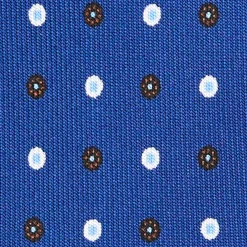 CRAVATTA SARTORIALE 5 PIEGHE IN SETA BLUMicrofantasia fiore