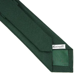 CRAVATTA SARTORIALE VERDE SCURO In garza di seta