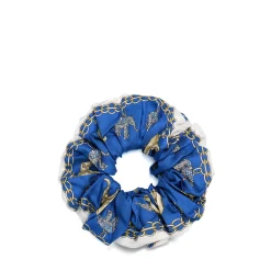 ELASTICO PER CAPELLI IN SETA BLU Lucky elephant