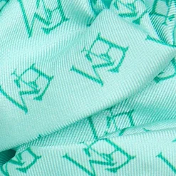 ELASTICO PER CAPELLI IN SETA VERDE CHIARO Em logo