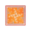 FOULARD ARANCIONE IN SETA E ORANGE FIBER Collezione orange fiber