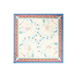 FOULARD BEIGE IN SETA E ORANGE FIBER Collezione orange fiber