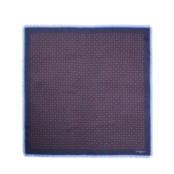 FOULARD IN LANA, CASHMERE E SETA 65 BLU SCURO Archivio inspiration 1985