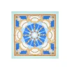 FOULARD IN SETA 90 AZZURRO Il chiostro di santa chiara