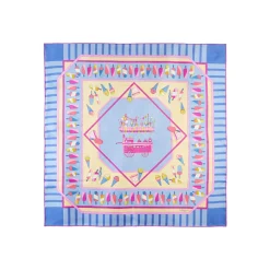 FOULARD IN SETA 90 AZZURRO La gelateria
