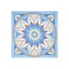 FOULARD IN SETA 90 AZZURRO Le mongolfiere