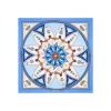 FOULARD IN SETA 90 AZZURRO POLVERE Le mongolfiere