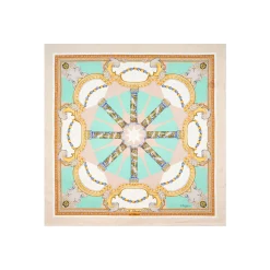 FOULARD IN SETA 90 BEIGE Il chiostro di santa chiara