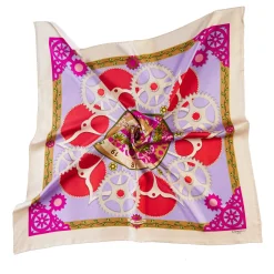 FOULARD IN SETA 90 BEIGE Timelss morning