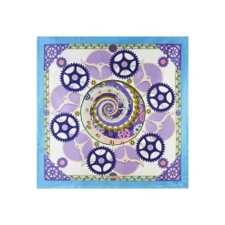 FOULARD IN SETA 90 BLUETTE Timeless morning