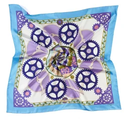 FOULARD IN SETA 90 BLUETTE Timeless morning