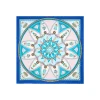 FOULARD IN SETA 90 BLU Le mongolfiere