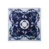 FOULARD IN SETA 90 BLU Microfantasia, nappine e chiavi
