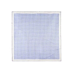 FOULARD IN SETA 90 BLU Small flower ispiration