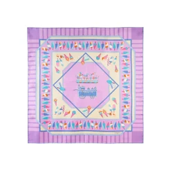 FOULARD IN SETA 90 LILLA La gelateria