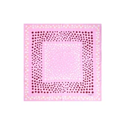 FOULARD IN SETA 65 ROSA Eleganza a pois