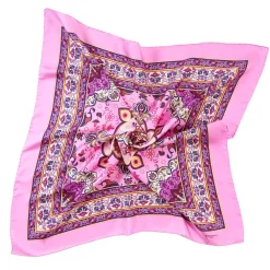 FOULARD IN SETA 90 ROSA Mediterranean vibes