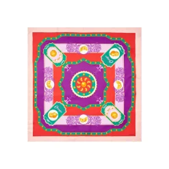 FOULARD IN SETA 90 ROSA Orange vibes