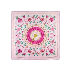 FOULARD IN SETA 90 ROSA Un'estate caprese