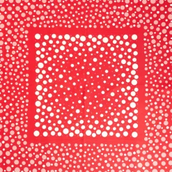 FOULARD IN SETA 65 ROSSO Eleganza a pois
