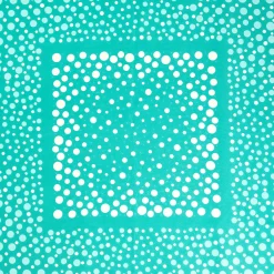 FOULARD IN SETA 65 VERDE CHIARO Eleganza a pois