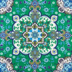 FOULARD IN SETA 90 VERDE Mediterranean vibes