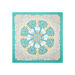 FOULARD IN SETA 90 VERDE Mosaico