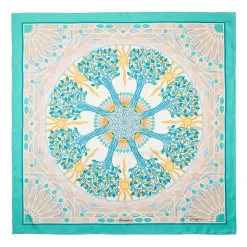 FOULARD IN SETA 90 VERDE Mosaico