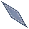 FOULARD ROMBO IN SETA BIANCO Microfantasia fiore
