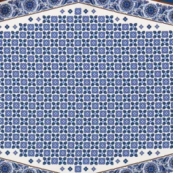FOULARD ROMBO IN SETA BIANCO Microfantasia fiore